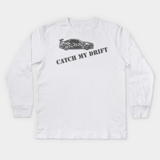 R34 catch my drift Kids Long Sleeve T-Shirt